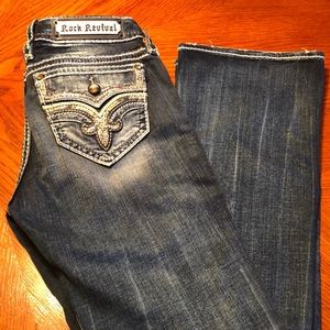 Rock Revival Boot Cut Jeans Size 28